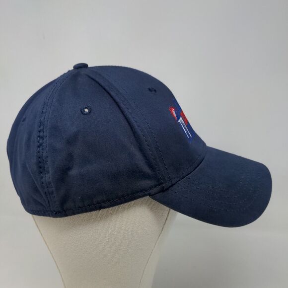 Cap America Golf Men's Fitted Hat Blue Size L/XL Climate Control Company Logo - Picture 4 of 7
